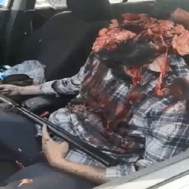 Man With Head Blown Off by Shotgun After Suicide.