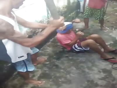 they read their rights to a thief with a good correction 