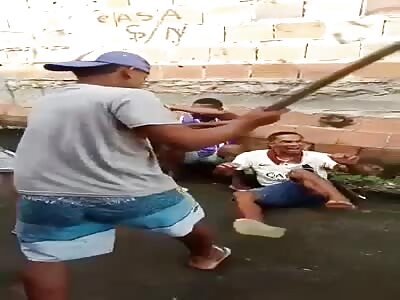 thief is brutally beaten