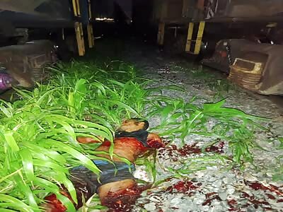 wrecked man on train tracks