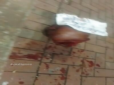 Shit, they find a head on the street with a message 