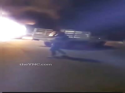 enemies after hitting a hard bump and in hand they bring a human head