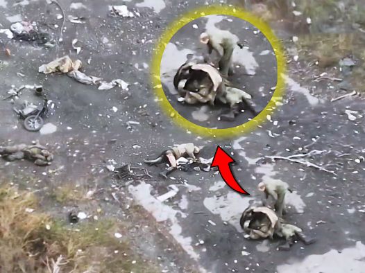 Torn, Aimless Russian Loots Corpses for Food (Pokrovsk)