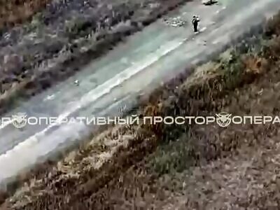 FPV blow up 2 civilian elderly man and dog as they tried to evacuate