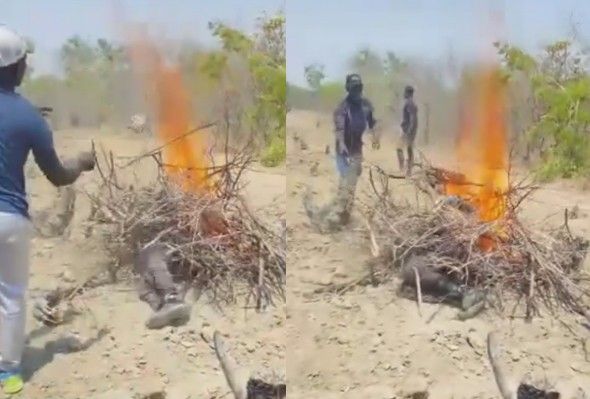 Pedophile Was Caught in The Act And Gets Burned Alive