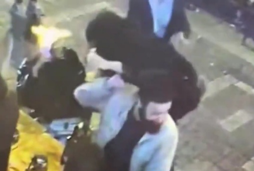 woman pouring cologne into husband mistress head and set her on fire 