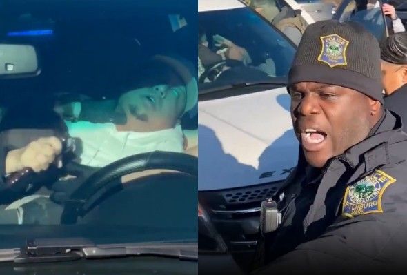 Man having a seizure as ICE arrests his wife