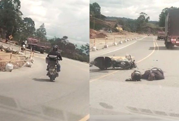 Woman Films Instant Death Of Motorcyclist