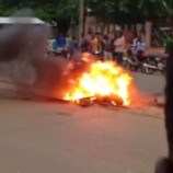 Motorcycle Thief was Burned By the Mob