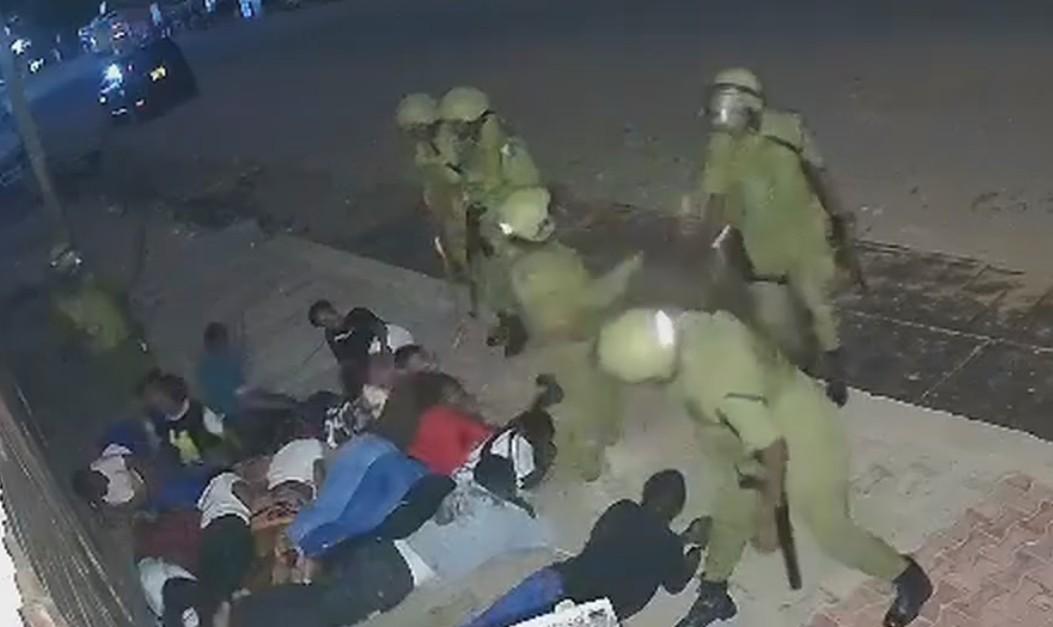 Riot Police Beating Youth Involved In Protests In Tanzania