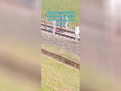 A YOUNG MAN WAS CRUSHED BY THE TRAIN