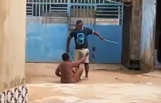 Landlord Caught On Camera Beating His Naked Wife