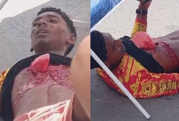 Looks Like Its His Last Seconds On This Planet