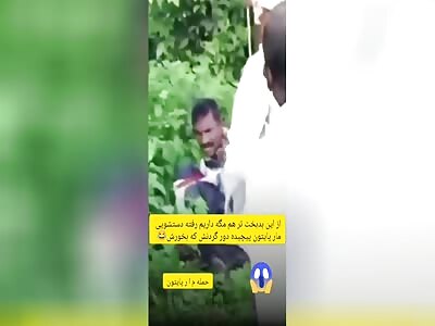 WENT TO POOP IN THE BUSHES, PYTHON CAUGHT HIM