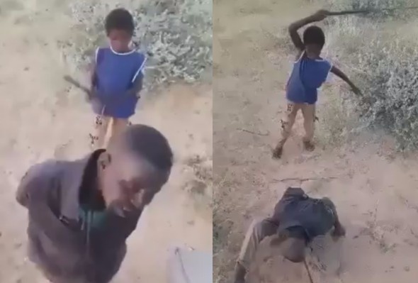 Son Of RSF Fighter Tortures Unarmed Civilian