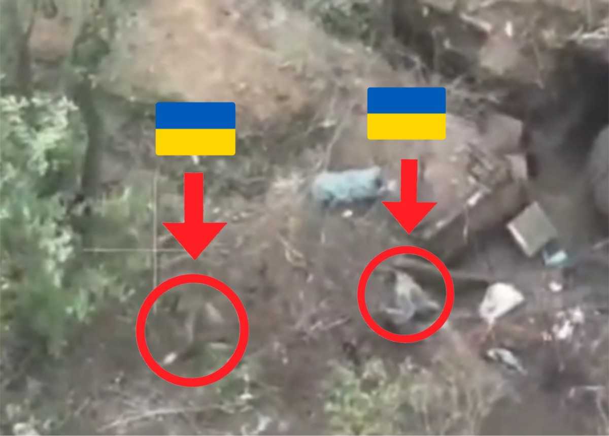 Ukrainians tried to escape but were executed. 