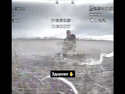 Russian Hit By FPV Survives Then Is Finished Off By Another