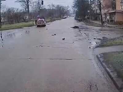 POLICE CAR RUNS OVER WOMAN AND CHILDREN