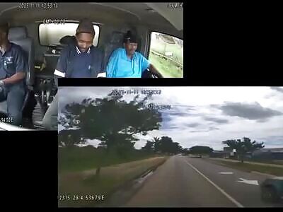 Masked Thugs Hijack A Truck And Leave It After Police Open Fire