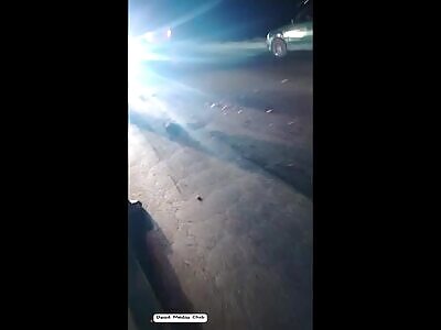 a lone soul was crushed beneath indifferent tires