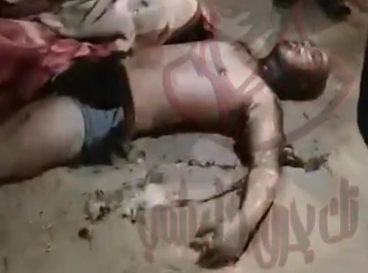 Civilian killed and burned by militia members 