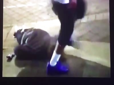 2 head kicks and one curb stomp!!!