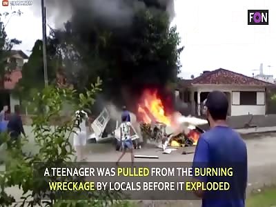 TEEN SURVIVES HIJACKED HELICOPTER CRASH 