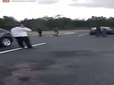 BRAWL !! Teens go at it after school