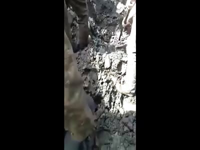 worker buried alive but saved