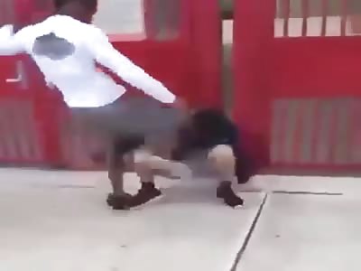 Racist teen gets rocked bad !!