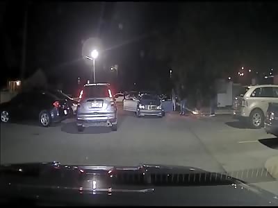 Police officer gets dragged through a brick wall at high speed after shooting suspect dead 