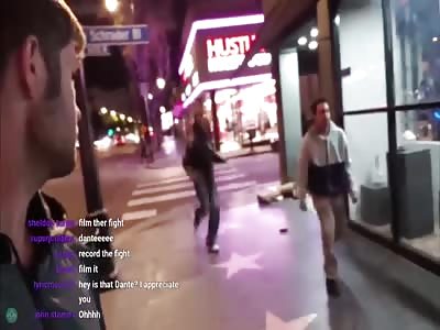 lol more live tweeting fights on Hollywood Blvd 
