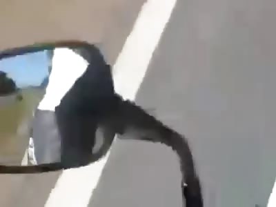 Brutal Motorcycle Accident (no gore)