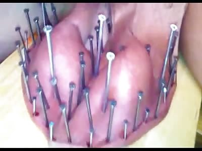 Dozens Of Nails Through Balls