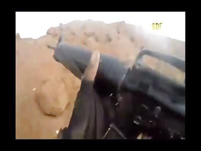 NEW ISIS Soldier Shot By SDF And Left Behind By His Comrades