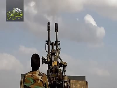 FSA Shoot Down Russian Recon Airplane With AA Gun