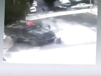 Turkish MRAP Runs Over And Kills Kurdish Lady