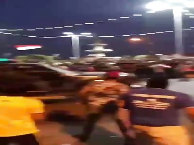 Iraqi Police Play Human Bowling With Their Truck {Full Version}