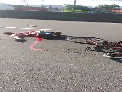 Cyclist Turned Into Hamburger