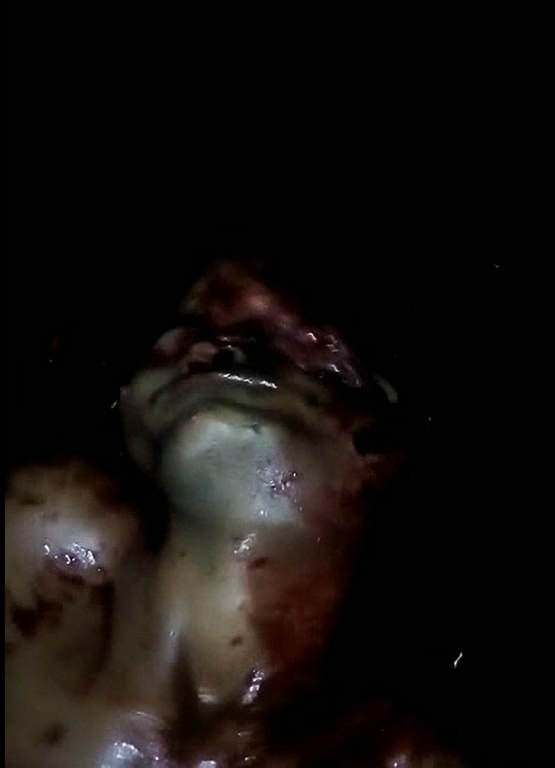 Dark Nighttime Execution With A Fully Automatic Gun