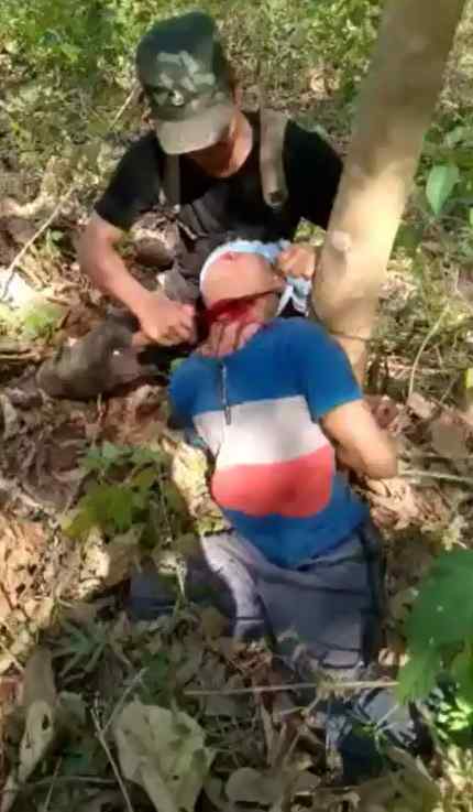 Throat Cut And Bled Out