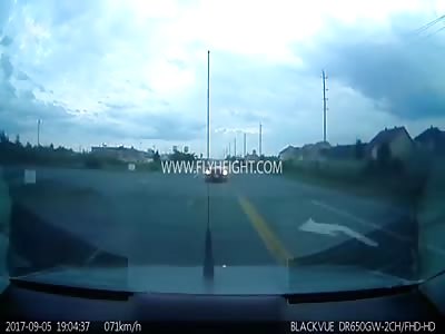 DUI Driver Swerves All Over The Road Before Crashing