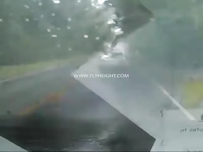 Driver Narrowly Escape Death During Hurricane Irma