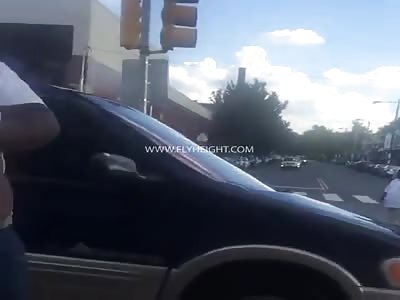 Dude Smacks Fire Out Of A Man In Front Of Cops For Saying He Broke Into His House