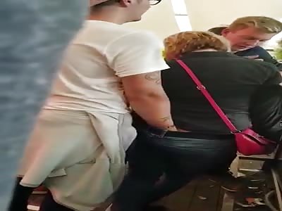 Caught in the street