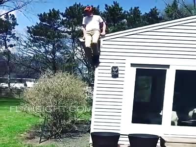 Stupid jumping...Almost broke his neck!!! 