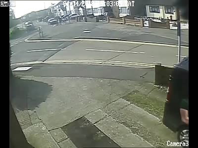 Collision a BMW and five pedestrians