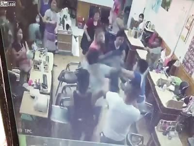 Women charged in broomstick brawl 