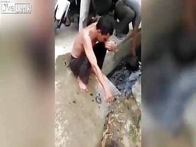 Couple punished with waste water for having premarital sex