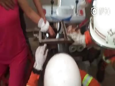 Woman makes a machine mistake